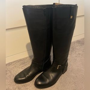 Lauren Ralph Lauren Black Leather Riding Boots size 10